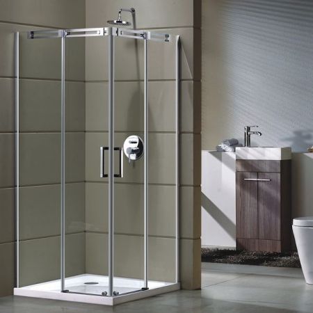 Душевой уголок Grossman GR-3090 190х90 профиль Хром стекло прозрачное, артикул GR-3090