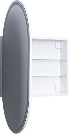 Зеркальный шкаф Aquanet Монте 60 белый, с LED подсветкой, артикул 00344788