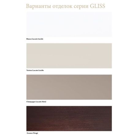 Тумба под раковину Cezares GLISS85C.07 подвесная Bianco laccato lucido