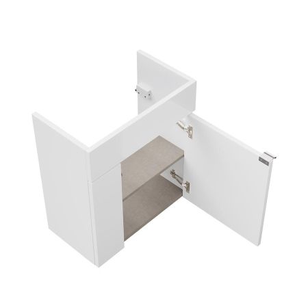 Тумба LATO подвесная с дверцей 50, белая глянцевая, артикул LA.50\WHT