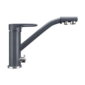 Смеситель для кухни Ulgran U-010-343, антрацит