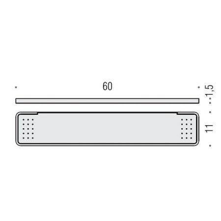 Colombo Time Полочка, 60 см, цвет: хром, артикул W4216.CR