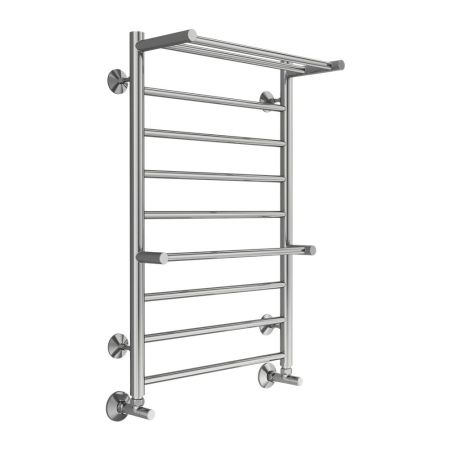 Полотенцесушитель электрический с полкой Terminus Аврора П8 50х80, хром, артикул 4670078563309