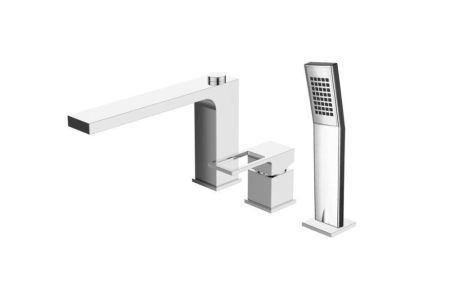 Смеситель на борт ванны BelBagno ROMANO ROM-BVD-CRM, артикул ROM-BVD-CRM