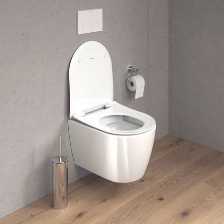 Duravit Soleil by Starck Унитаз подвесной 370х480мм, безободковый, Weiß Hochglanz, HyG, цвет белый