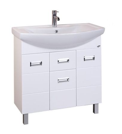 Тумба Onika Балтика 80 напольная, белая (ум. Балтика 80), артикул 108023