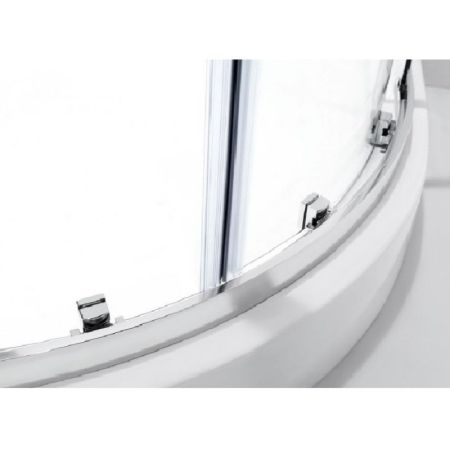 Душевой уголок Cezares Molveno R-2 90х90 профиль Хром стекло прозрачное