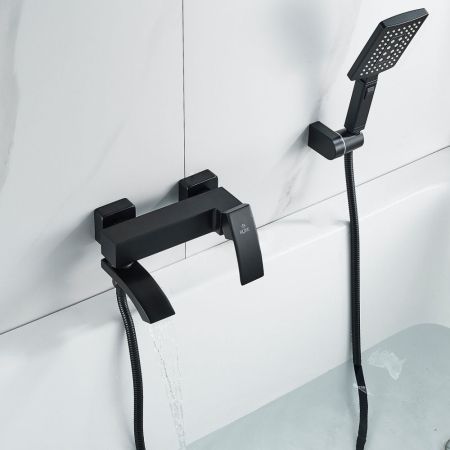 Смеситель для ванны Rose R1552H, черный