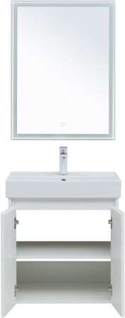 Мебель для ванной Aquanet Nova Lite 60 белый глянец (2 дверцы), артикул 00302532