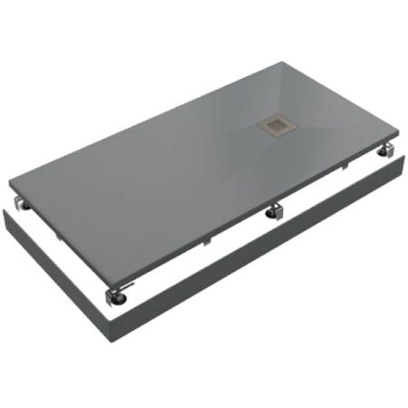 Душевой поддон из искусственного камня Good Door Essentia ЛП00076 160x70 Графит