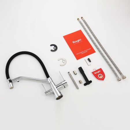 Смеситель для кухни с подключением фильтра Raglo R80.62, хром