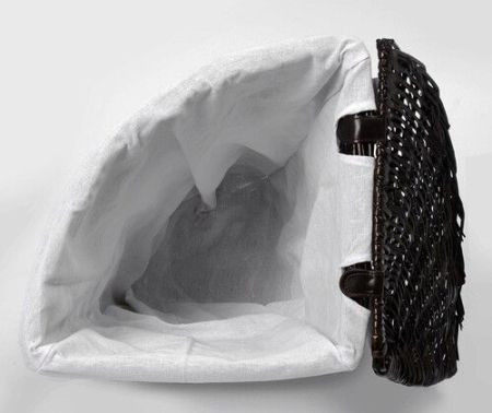 Корзина для белья WasserKRAFT Salm 33x33x51 WB-270-M с крышкой Коричневая, артикул WB-270-M