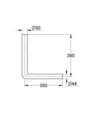 Сливная трубка GROHE, белая (37100SH0), артикул 37100SH0