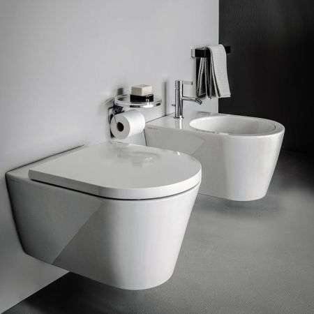 LAUFEN KARTELL Унитаз подвесной 545х370х430 мм., безободковый смыв Rimless, цвет белый, артикул 8.2033.7.000.000.1