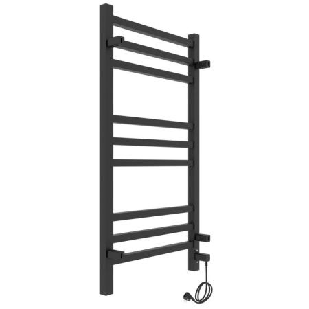 Полотенцесушитель электро "Астор ЧКЧ9 350х700", черный муар, левый