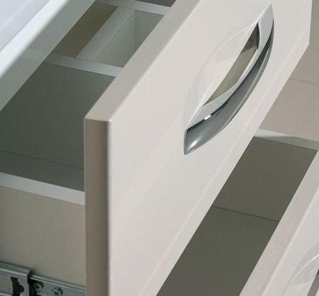 Тумба под раковину Bellezza Рокко 70 4635311670077 подвесная Бежевая Белая, артикул 4635311670077