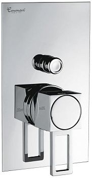 Emmevi Gea, однорычажный встраиваемый смеситель для душа, ручка со стержнем, с дивертером на 2 выхода, цвет хром