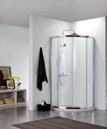 Душевой уголок Bravat Drop 90x90 BS090.1200A профиль Хром стекло прозрачное, артикул BS090.1200A