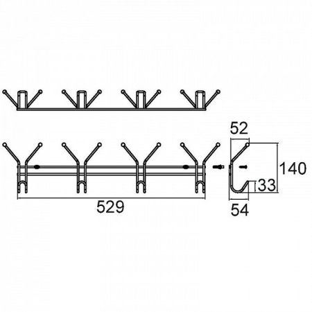 Настенные крючки Milardo , проволока стальная (003W000M41), артикул 003W000M41