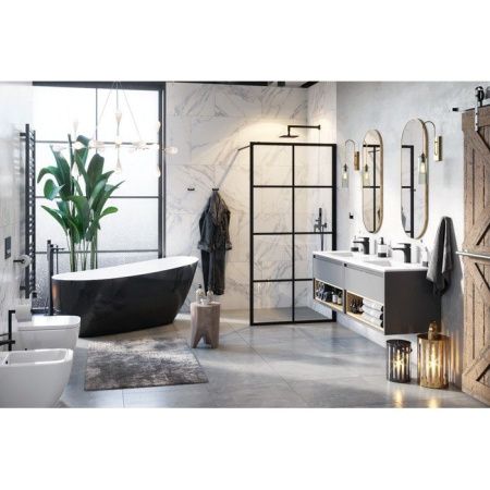 Стенка EXCELLENT Fabrika 100 см (черный мат)