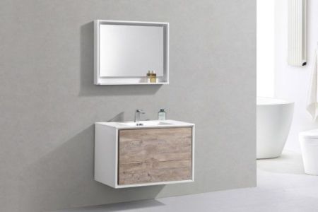 Тумба под раковину Vincea Alessia VMC-1S900NL подвесная N.Wood, артикул VMC-1S900NL