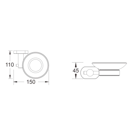 Мыльница Shevanik SG5103H, черный