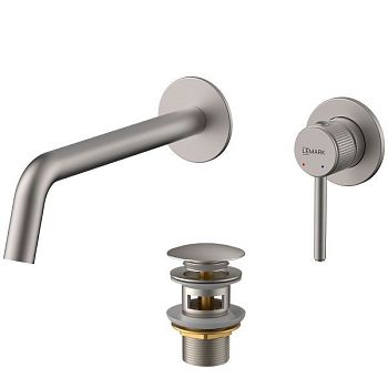 Смеситель Lemark Beluga для раковины встраиваемый (LMF-8033B-BN)
