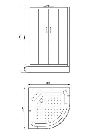 Кабина EC931 душевая PARLY