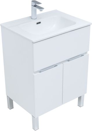 Мебель для ванной Aquanet Алвита New 60 1 ящик, 2 дверцы, белый матовый, артикул 00274529