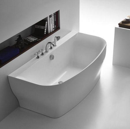 Акриловая ванна без перелива BELBAGNO BB74-1650-W0, 1650x780x590