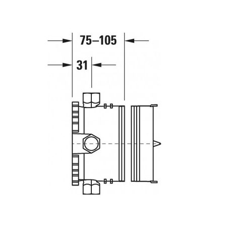 Внутрення часть, Duravit, Accessories, назначение-для смесителя, артикул GK0900000000