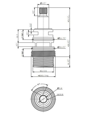 Кран-букса BELZ для переключения 2 режима (BF51), артикул BF51