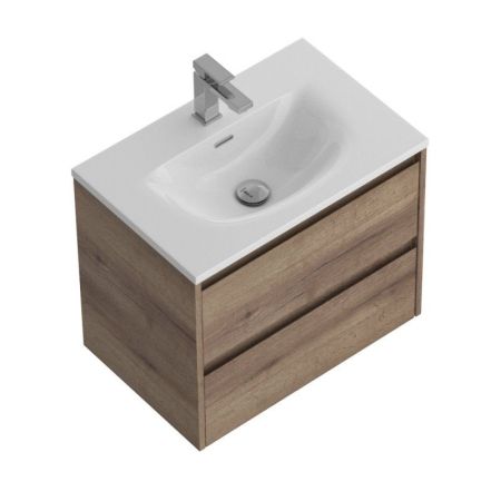 KRAFT 39 База под раковину подвесная с двумя выкатными ящиками, Rovere Nebrasca Nature, 700х390x500, KRAFT 39-700/390-2C-SO-RNN, артикул KRAFT 39-700/390-2C-SO-RNN