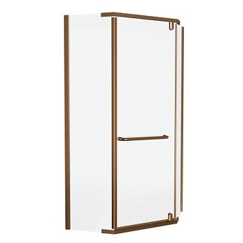 Душевой уголок Knotlor FCD090CG0RB 5-тиугольный 90х90х200, бронза