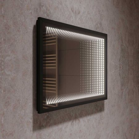 Зеркало LED 800 VLM-2M800MB, 800x600 c выключателем-датчиком на движение, черное