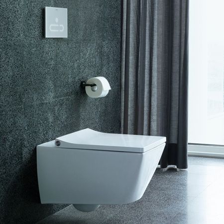 Duravit Viu Унитаз подвесной 370x570мм, rimless, вкл. крепление Durafix,  с покрытием WG, цвет: белый, артикул 25110900001