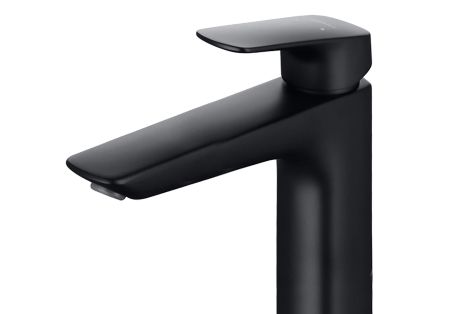 Смеситель для раковины 227 без донного клапана AQUATEK, матовый черный AQ1004MB ВЕГА