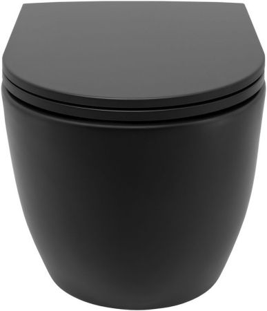 Чаша приставного унитаза Allen Brau Reality 4.32004.31 черный матовый, артикул 4.32004.31