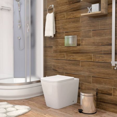 Унитаз приставной Maretti Umbria безободковый с микролифтом, UM10PRBM39-844, белый, артикул UM10PRBM39-844