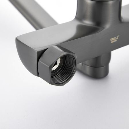 Смеситель для кухни с хирургической ручкой BELZ B79019-3, оружейная сталь