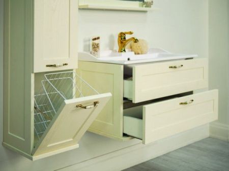 Тумба под раковину Акватон Леон 80 1A186301LBPS0 Дуб белый, артикул 1A186301LBPS0