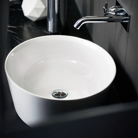 Agape 661 Раковина 572x445x170 мм., для установки на столешницу, без отверстия для смесителя, Ceramilux®, цвет белый глянцевый, артикул ACER0661ZA