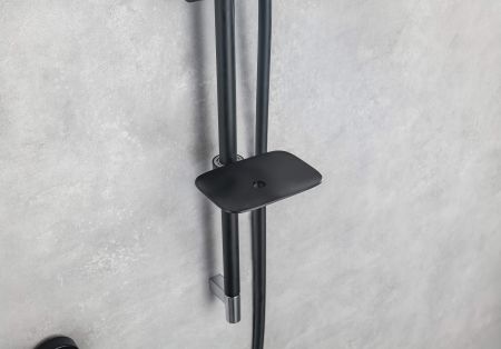 Душевой гарнитур 3jet 73см AQUATEK, матовый черный AQ2011MB, артикул AQ2011MB