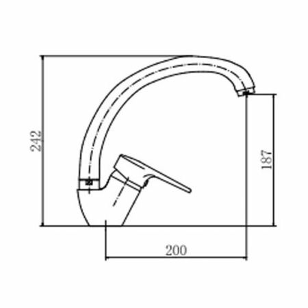 Смеситель для кухни FASHUN A4156, хром