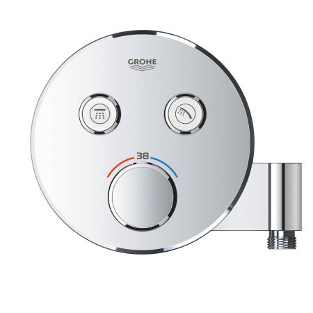 Термостатический смеситель на 2 выхода GROHE Grohtherm SmartControl со встроенным держателем ручного душа, внешняя часть, хром (29120000) Термостатический смеситель на 2 выхода GROHE Grohtherm SmartControl со встроенным держателем ручного душа, внешняя часть, хром (29120000)