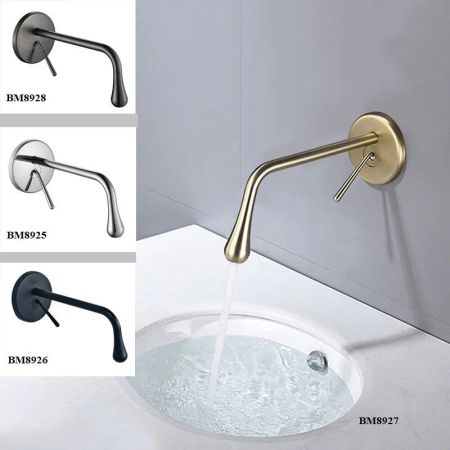 Смеситель TROPFEN-MG для раковины, матовый золотой BOCH MANN BM8927, артикул BM8927