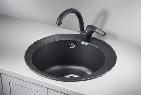 Кухонная мойка GRANULA Standart (4802, ЧЁРНЫЙ), артикул 4802, ЧЁРНЫЙ