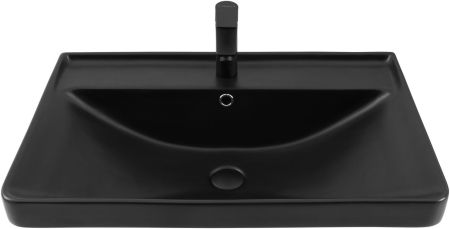 Раковина Aquanet Ирис 70 черная матовая