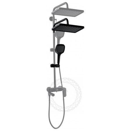 Душевая система FILARETE Retta FL2030BL, черный