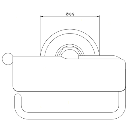 Nicolazzi Accessori bagno Minimale  Держатель туалетной бумаги , цвет: хром, артикул 1492MCR